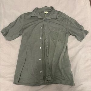 Men's Green Short Sleeve Shirt